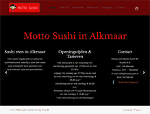 Tablet Screenshot of mottosushi.nl